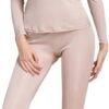 417_91OVmWL._AC_SL1289.jpg Womens Silk Long Underwear Mulberry Silk Long Johns Silk Thermal Underwear Sets Cold Weather Base Layer