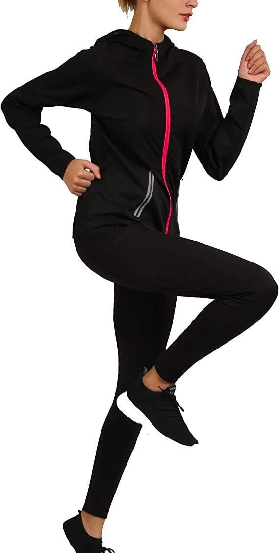 Active Wear Sets for Women -Workout Clothes Gym Wear TracksuitsYoga Jogging Track Outfit Legging Jacket 2 Pieces Set