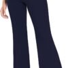 Women's High Waist Casual Wide Leg Pants, Button Dress Pants for Women, Work Pants with Pockets for Women Office.