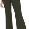 Women's High Waist Casual Wide Leg Pants, Button Dress Pants for Women, Work Pants with Pockets for Women Office.