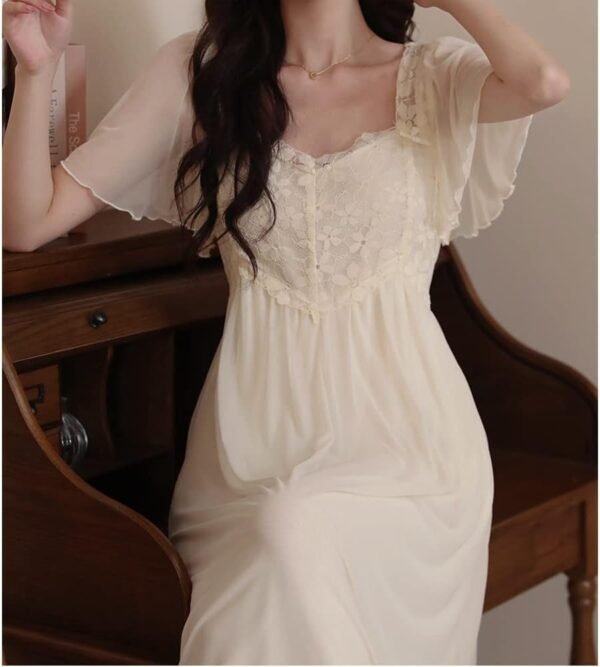 Womens Princess Nightdress  Sleepwear PJS Lounger Babydoll Chemises Sleepshirt Nighties