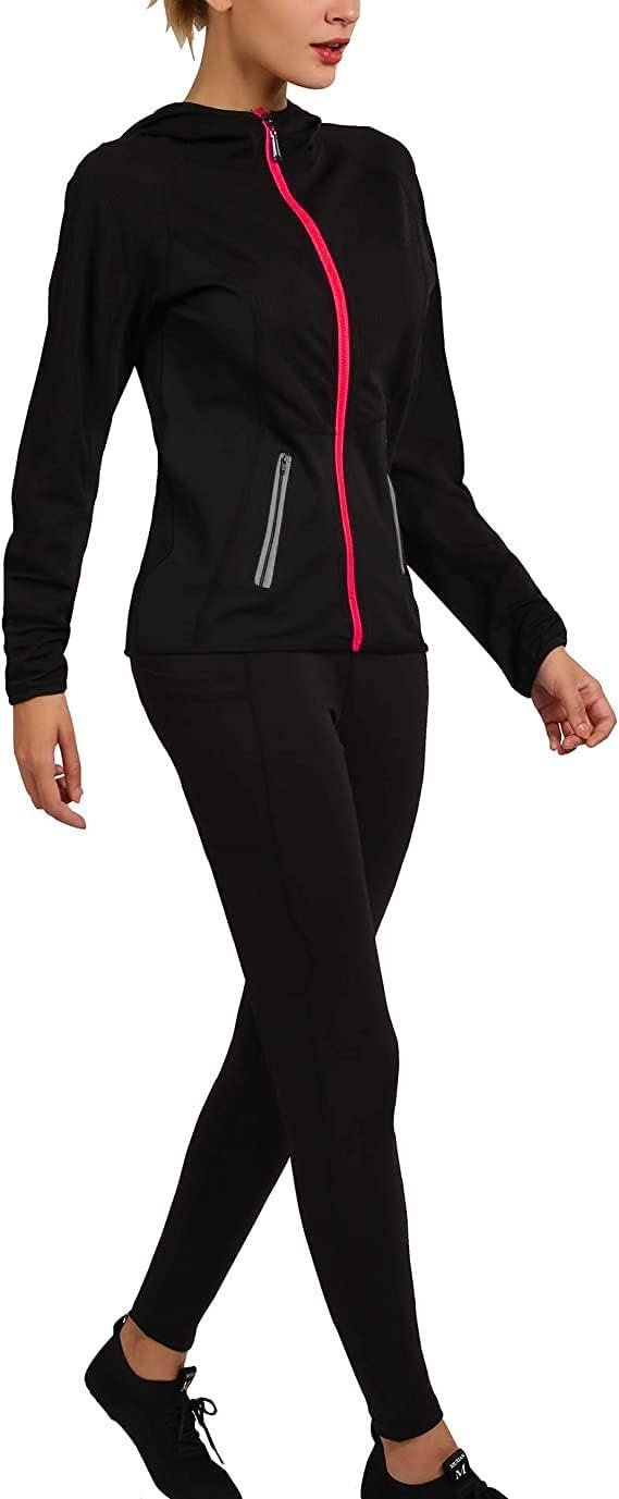 Active Wear Sets for Women -Workout Clothes Gym Wear TracksuitsYoga Jogging Track Outfit Legging Jacket 2 Pieces Set