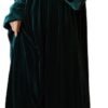 Women's Long Sleeve Nightgown Velvet Sleep Dress Ruffle Crew Neck Mid-length Nightdress