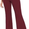 Women's High Waist Casual Wide Leg Pants, Button Dress Pants for Women, Work Pants with Pockets for Women Office.