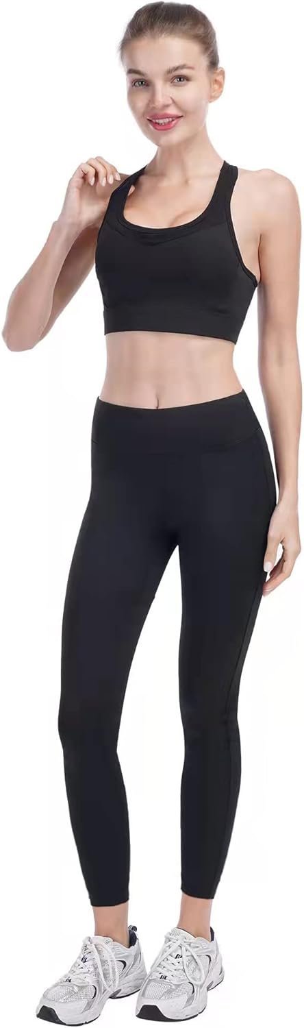 Workout Sets for Women 5 PCS Yoga Outfits Activewear Tracksuit Sets