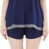 Pajamas-Set Womens-Bamboo Soft-Sleepwear Vest-Shorts - Super Soft Pjs Set