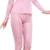 51nmCzwsSaL._AC_SL1500.jpg Womens Silk Long Underwear Mulberry Silk Long Johns Silk Thermal Underwear Sets Cold Weather Base Layer