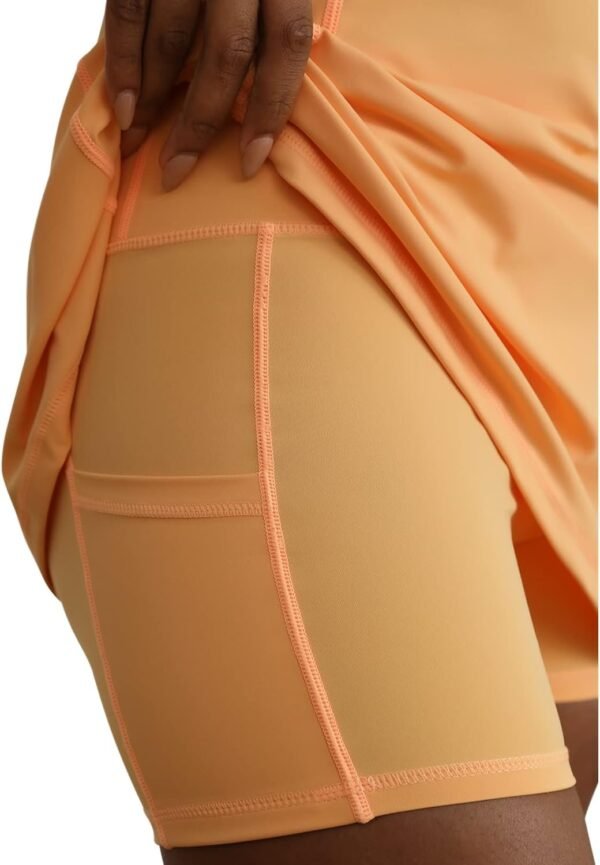 Tennis Dress for Women Workout Dress with Built-in Bra & Shorts Pockets Athletic Dress for Exercise Golf Dresses
