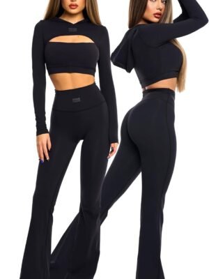 Flare Leggings Bootcut Yoga Pants for Women Buttery Soft High Waisted Tummy Control Flared Workout Leggings