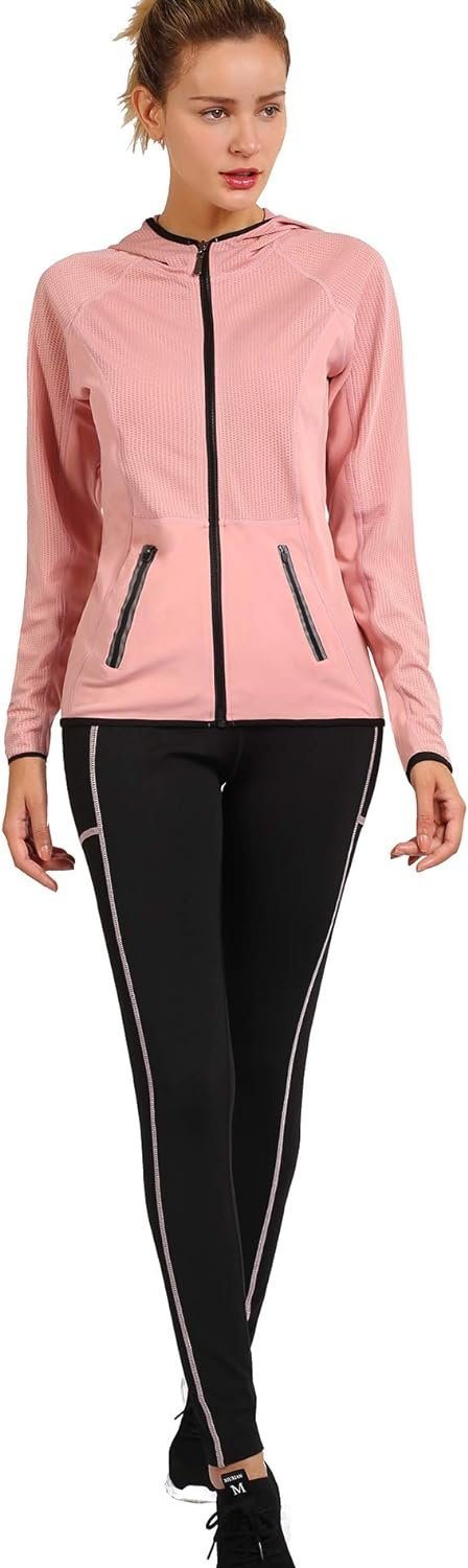 Active Wear Sets for Women -Workout Clothes Gym Wear TracksuitsYoga Jogging Track Outfit Legging Jacket 2 Pieces Set