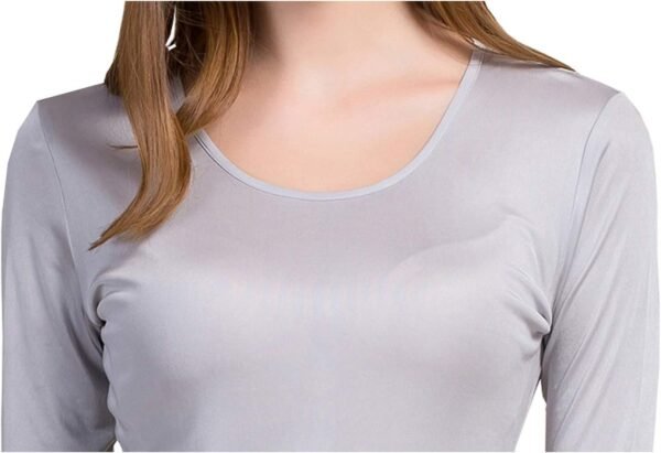 61FuAsp_9kL._AC_SL1500.jpg Womens Silk Long Underwear Mulberry Silk Long Johns Silk Thermal Underwear Sets Cold Weather Base Layer