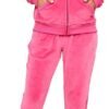 Velour Track Suits for Women Set Fall Sweatsuits 2 Piece