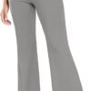 Women's High Waist Casual Wide Leg Pants, Button Dress Pants for Women, Work Pants with Pockets for Women Office.