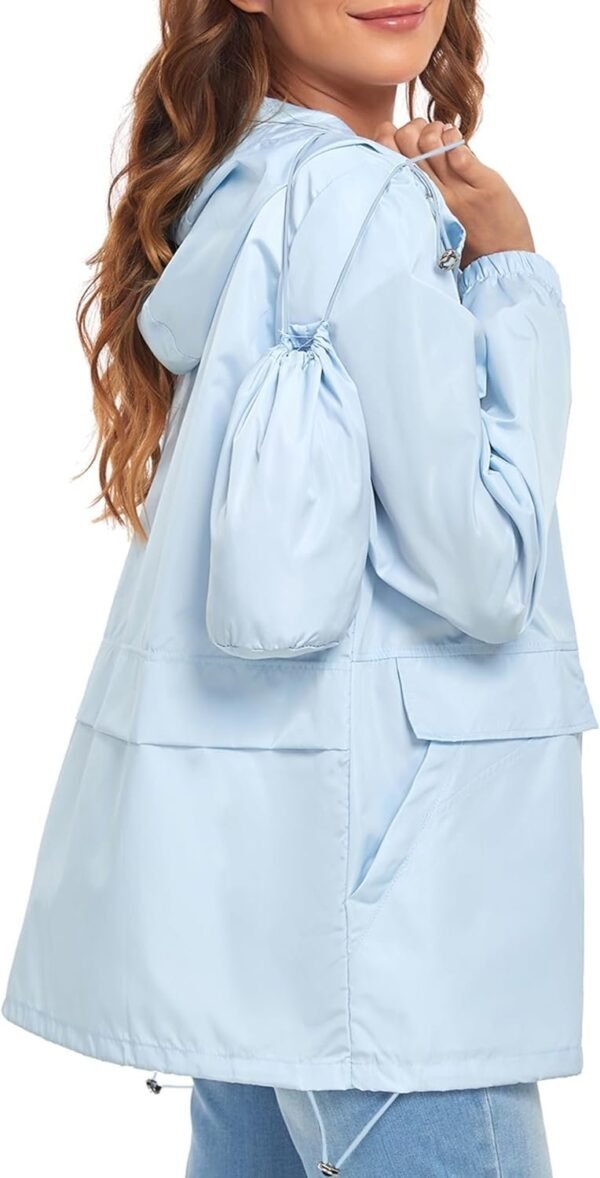 61RbjKypzsL._AC_SL1500.jpg Women's Lightweight Raincoat Waterproof Packable Outdoor Windproof Hooded Active Rain Jacket S-XXL