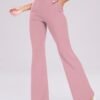 Women's High Waist Casual Wide Leg Pants, Button Dress Pants for Women, Work Pants with Pockets for Women Office.
