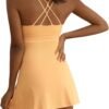 Tennis Dress for Women Workout Dress with Built-in Bra & Shorts Pockets Athletic Dress for Exercise Golf Dresses