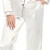 Pajamas Set Long Sleeve Womens Button Down Sleepwear Two Piece Nightwear Soft Pj Lounge Sets S-XXL