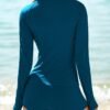 61_Yb2fPr6L._AC_SL1500.jpg Women Two Piece Rash Guard Long Sleeve Half-Zipper UPF 50 Athletic Surfing Swimsuit