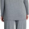 Loungewear Set pajamas Womens sleepwear Bamboo Viscose Long Sleeve t shirt Long Pants Super Soft Novelty Pjs Set