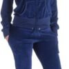 Womens Jogging Suits Sets Running Velour Outfit Zipper Warm Up 2 Pieces Hoodie and Pant Tracksuit