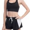 Workout Sets for Women 5 PCS Yoga Outfits Activewear Tracksuit Sets