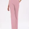 Women's High Waist Casual Wide Leg Pants, Button Dress Pants for Women, Work Pants with Pockets for Women Office.
