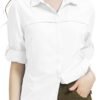 Womens Sun Protection Safari Shirt Quick Dry SPF 50 UV Lightweight Fishing Travel Hiking Outdoor Shirts with Zipper Pockets