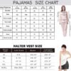 6Pcs Womens Silk Satin Pajama Sets Pj Sets Long Pjs Set Pajamas Sleepwear Camisole Sexy Cami