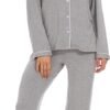 Button Up Pajamas for Women Long Sleeve Sleepwear Soft Loungewear Ladies Pjs Set XS-XXL