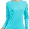 Women's Long Sleeve UPF 50+ UV Sun Protection Shirts Rash Guard Swim T-Shirt/Hoodie Quick Dry for Outdoor Hiking