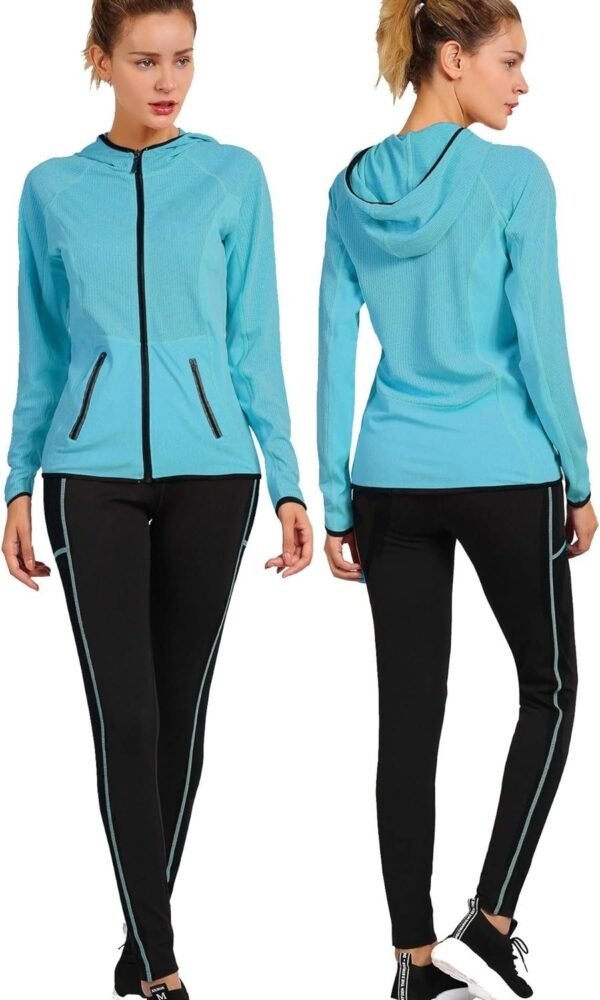 Active Wear Sets for Women -Workout Clothes Gym Wear TracksuitsYoga Jogging Track Outfit Legging Jacket 2 Pieces Set