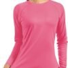 Women's Long Sleeve UPF 50+ UV Sun Protection Shirts Rash Guard Swim T-Shirt/Hoodie Quick Dry for Outdoor Hiking