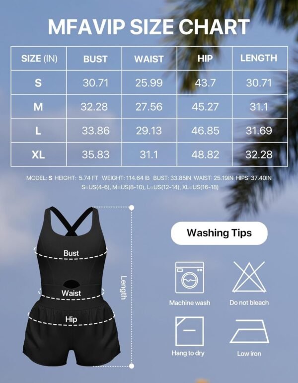 Athletic Romper Workout Onesie for Women, Quick-dry Running Active Romper One Piece Outfits with 2 Side Pockets