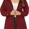 Rain Jacket for Women Waterproof with Hood Active Outdoor Long Rain Coats Packable Raincoat Lightweight Windbreaker